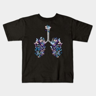 Lung Anatomy / Cancer Awareness 18 Kids T-Shirt